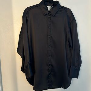 Satin Button Up